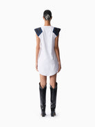 Kntlgy-White Sweatshirt Dress-Elbise-3-milagron.live