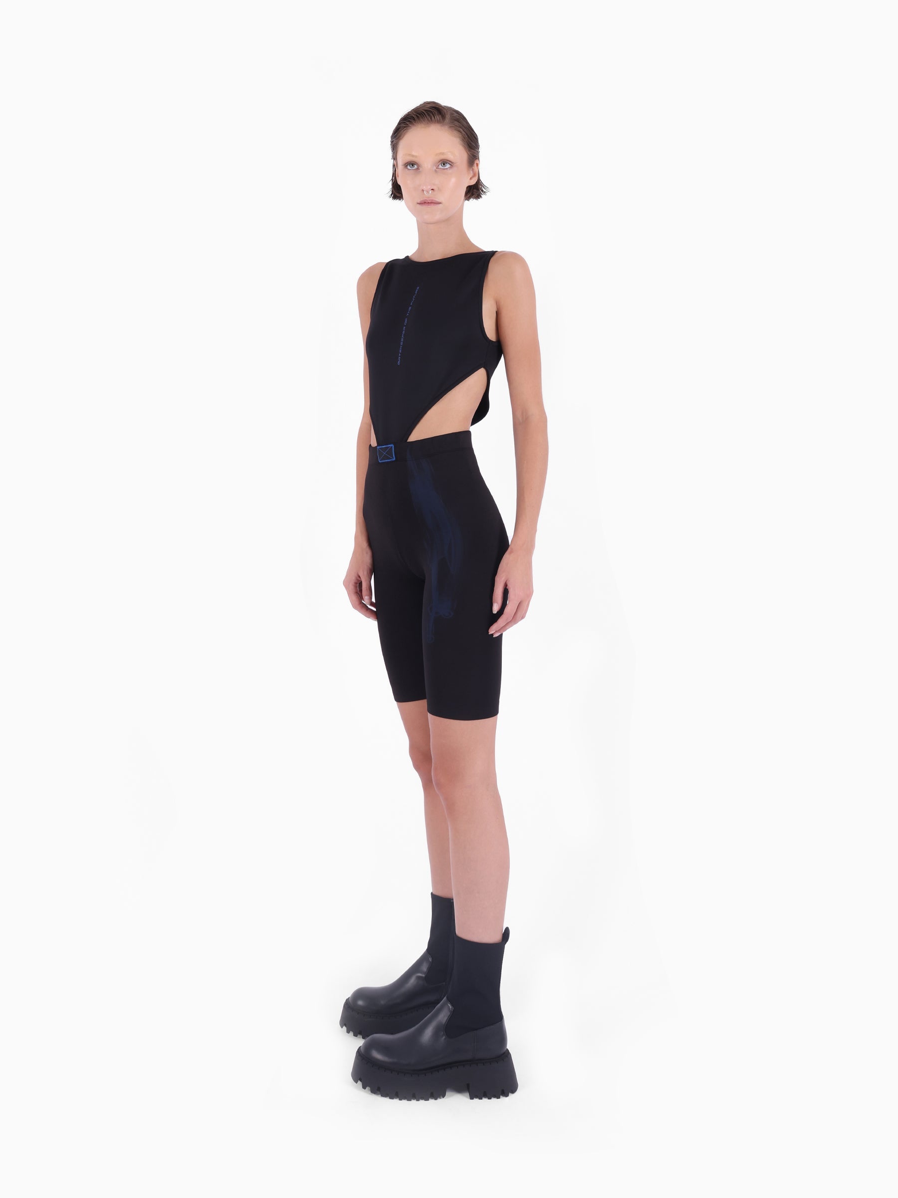Kntlgy-X Edk Biker Jumpsuit With Ai Print-Tulum-1-milagron.live