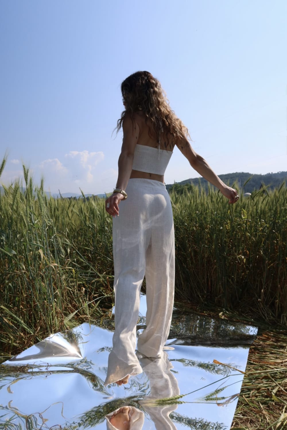 Koi People-Angel Keten Crop-Keten Pantolon-3-milagron.live