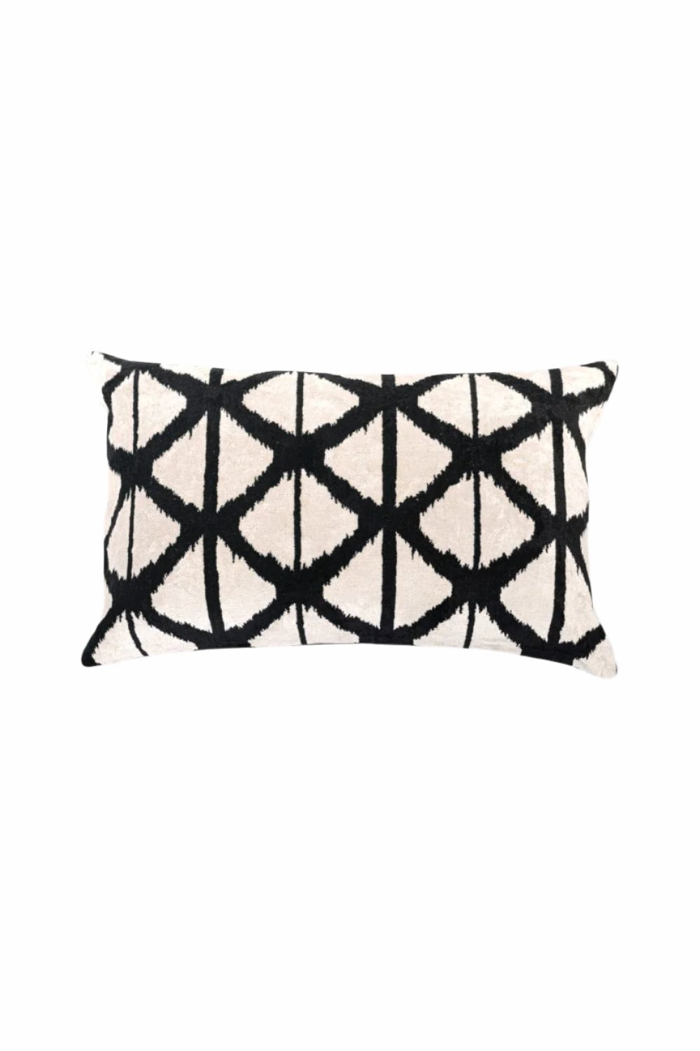 La Casa Antica-İpek Kadife İkat Yastık Kılıfı (40x60cm)-Yastık Kılıfı-1-milagron.live
