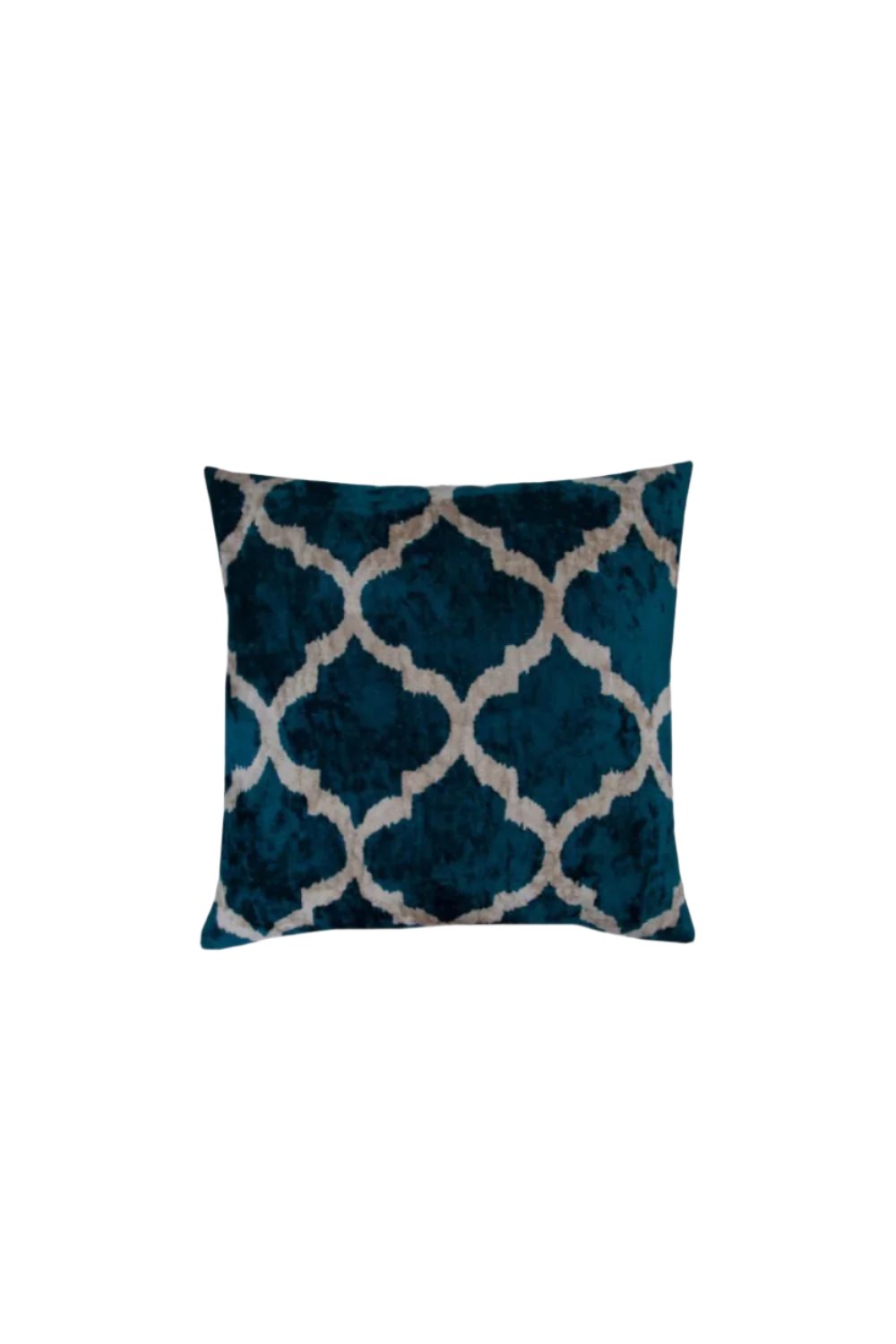 La Casa Antica-İpek Kadife İkat Yastık Kılıfı (50x50cm)-Yastık Kılıfı-1-milagron.live