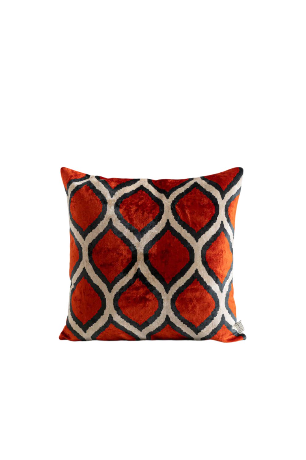 La Casa Antica-İpek Kadife İkat Yastık Kılıfı (50x50cm)-Yastık Kılıfı-1-milagron.live
