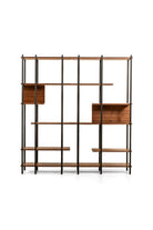 Lagoma-Harmonia Kitaplık Ahşap Raf Metal Çerçeve - 170 Cm-Kitaplık-1-milagron.live