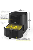 Leggno N8werk Ds05050 Hot Aır Fryer 5,5 Litre
