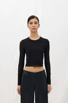 Les Benjamins-Blouse 001-Crop Top-1-milagron.live