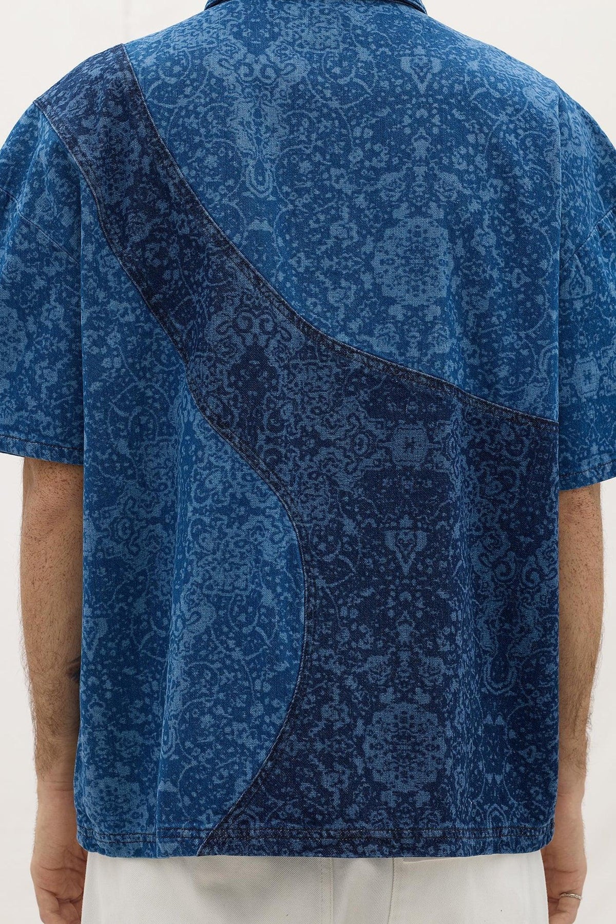 Les Benjamins-Denim Polo Tee 001-T-Shirts-6-milagron.live