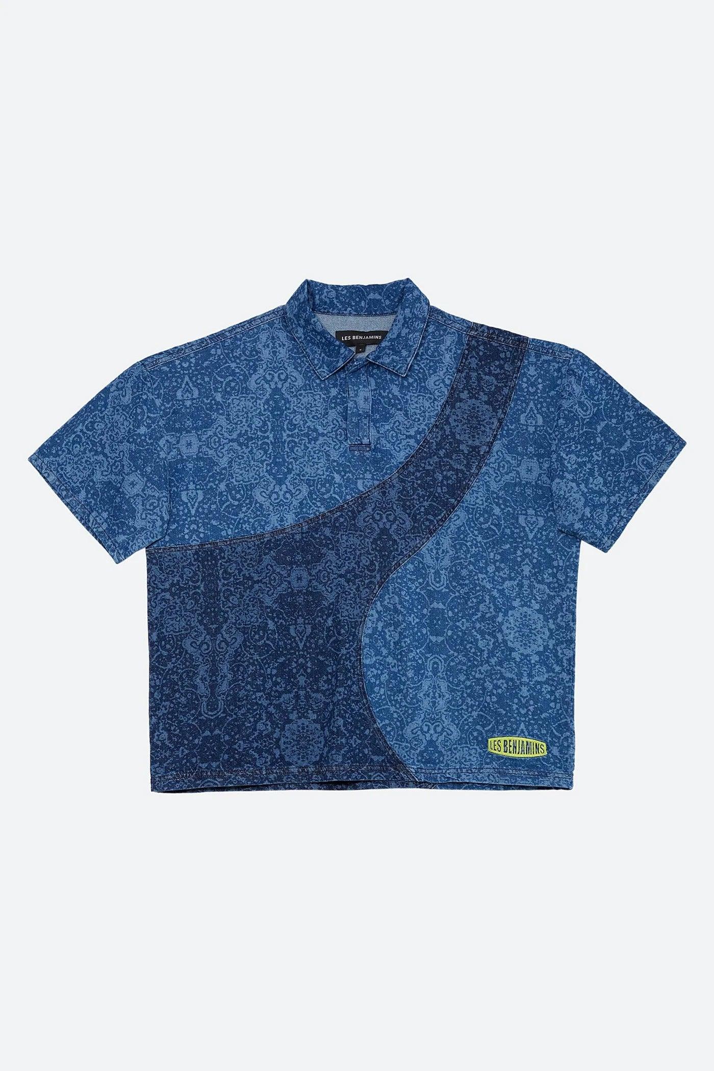 Les Benjamins-Denim Polo Tee 001-T-Shirts-8-milagron.live