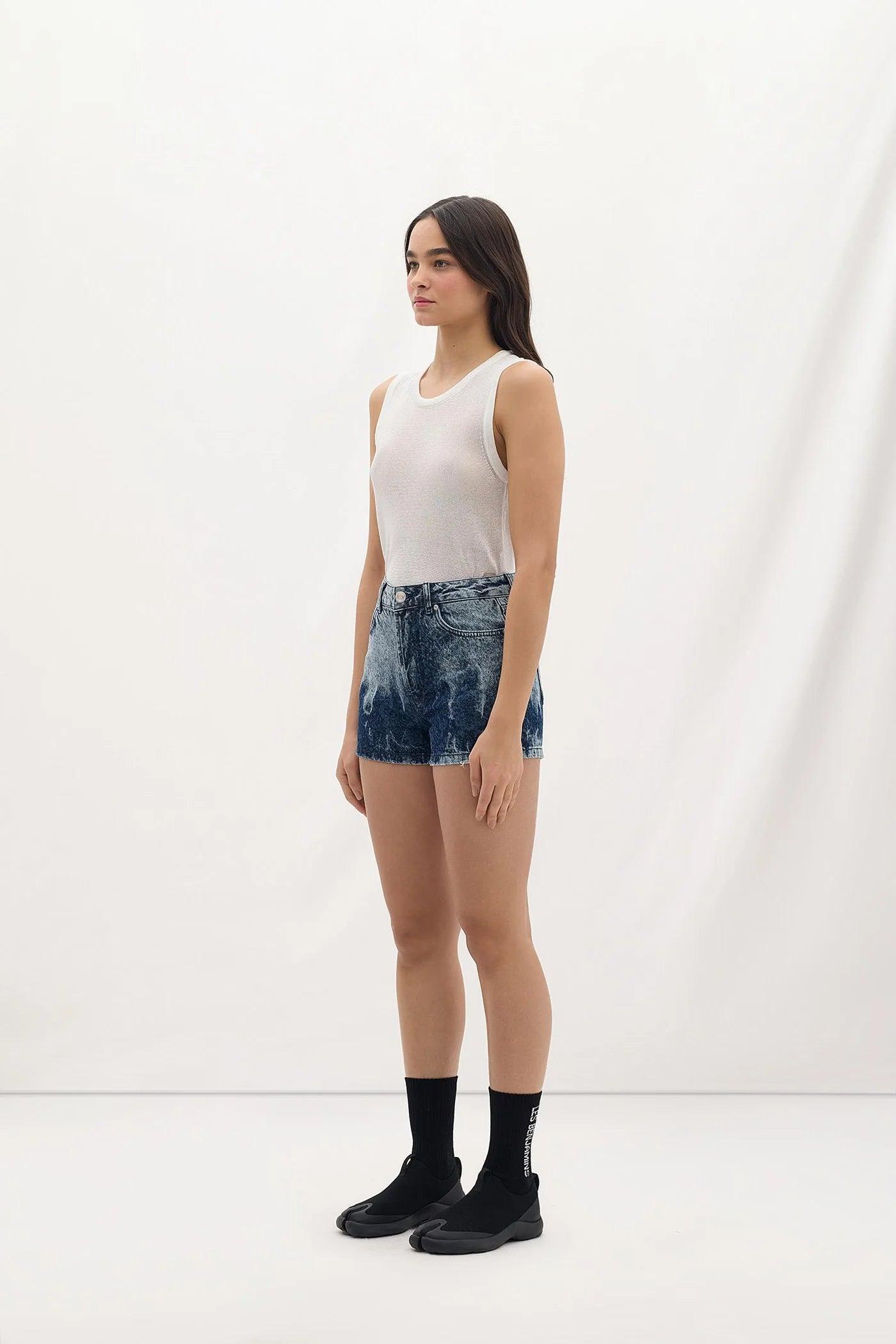 Les Benjamins-Denim Short 003-Şort-2-milagron.live