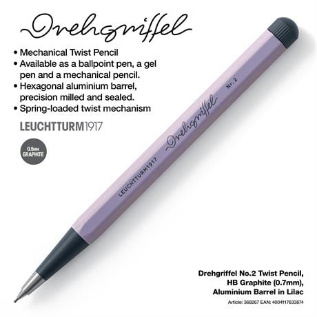 Leuchtturm 1917-Drehgriffel Nr. 2 Mekanik Uçlu Kalem 0.7 Mm Lilac 368267-Mekanik Uçlu Kalem-2-milagron.live