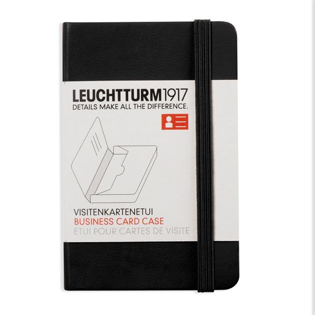Leuchtturm 1917-Leuchttrum 1917 Defter Görünümlü Kartvizitlik Black 350140-Kartvizitlik-1-milagron.live