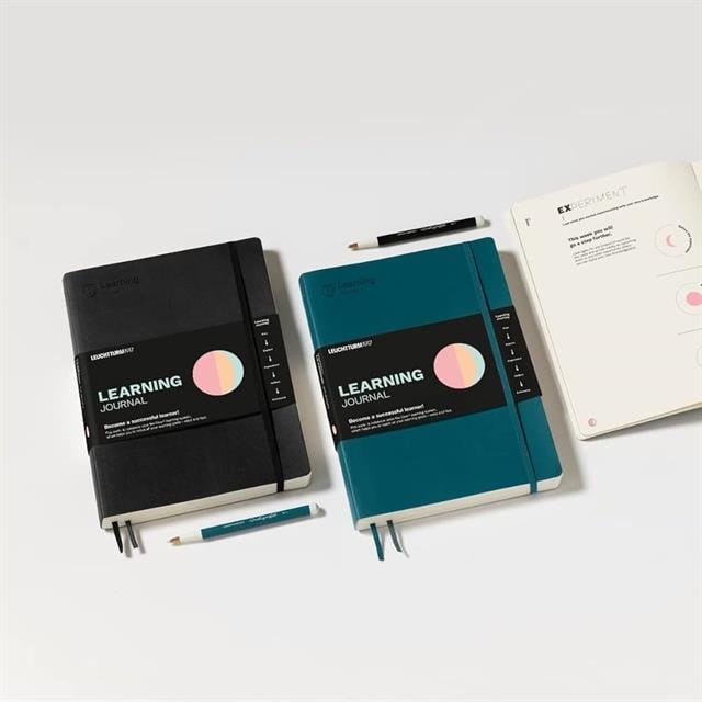 Leuchtturm 1917-Leuchttrum 1917 Learning Journal Composition (B5), Flexcover, Black, Almanca 367496-Noktalı-3-milagron.live