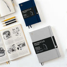 Leuchtturm 1917-Leuchtturm1917 X Monocle Limited Edition Defter A6, Yumuşak Kapak, 128 Noktalı Sayfa Olive 369726-Noktalı-4-milagron.live
