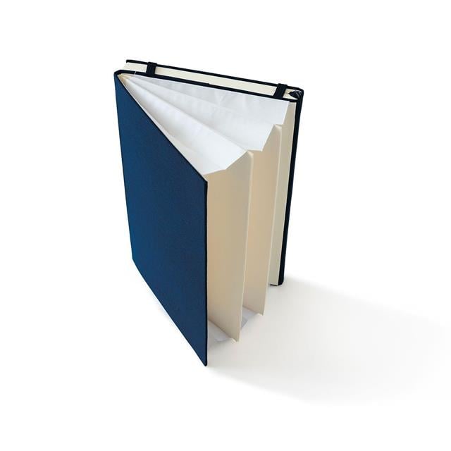 Leuchtturm 1917-Leuchtturm1917 X Monocle Limited Edition Defter Wallet B6+, Sert Kapak, 192 Noktalı Sayfa, Navy 363370-Noktalı-3-milagron.live