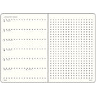 Leuchtturm 1917-Weekly Planner & Ajanda Defter Noktalı Wallet (B6+ X A6) 2026, Black, English 372877-Noktalı-2-milagron.live