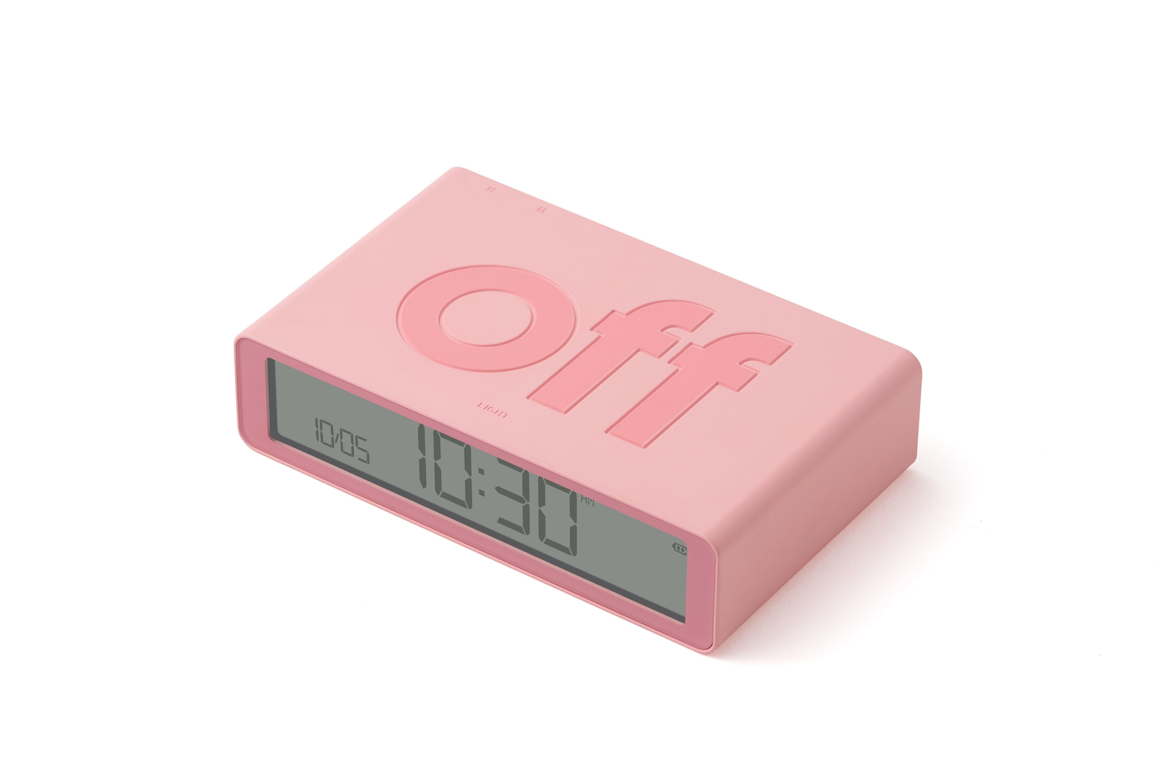 Lexon-Lexon Flip Klasik Şarj Edilebilir Alarm Saat Pembe-Alarm Saatler-2-milagron.live