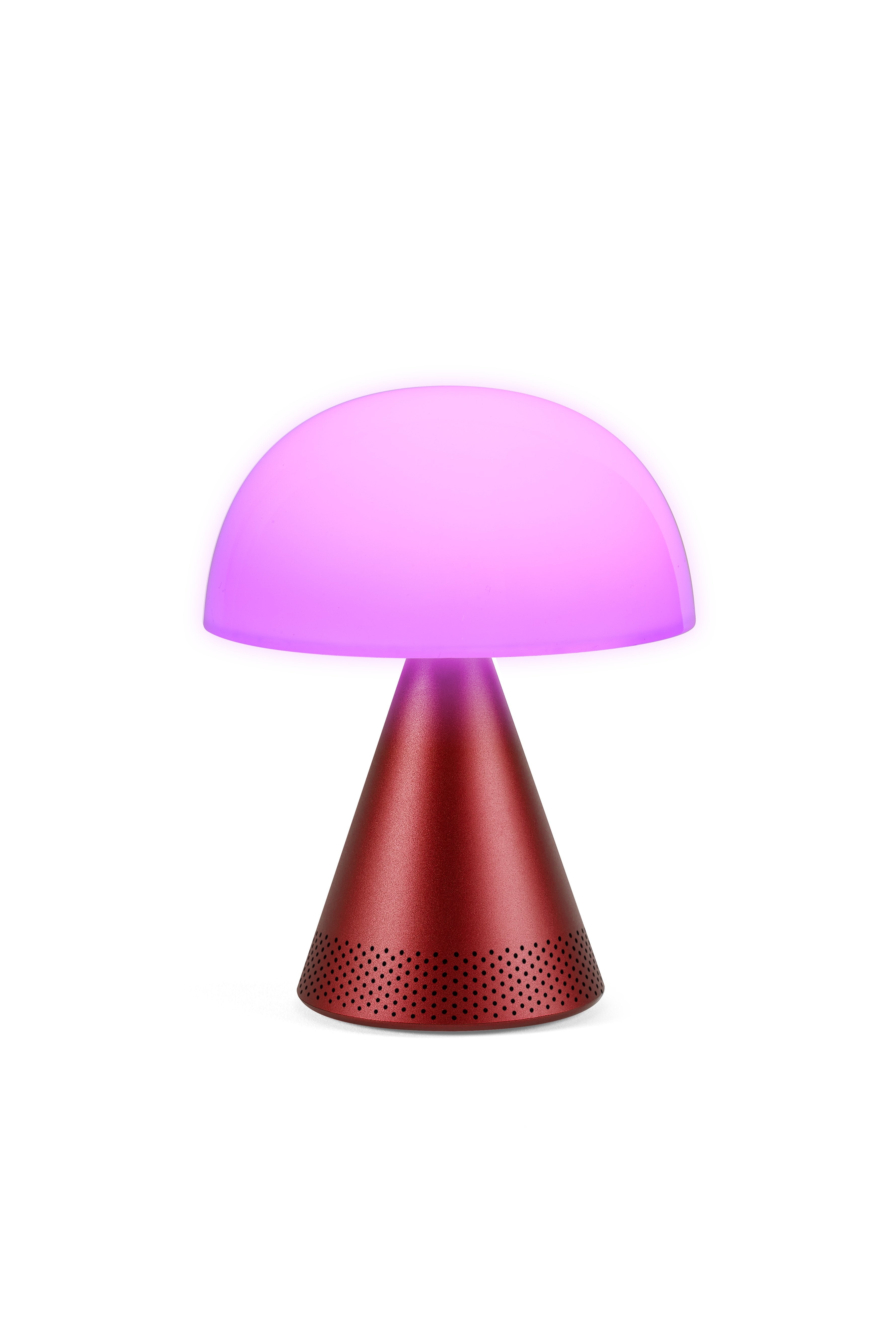 Lexon-Mina L Led Lamba Ve Bluetooth Hoparlör Koyu Kırmızı-Aydınlatmalar-3-milagron.live