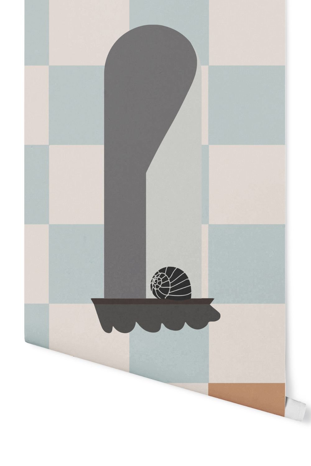 Lil'Gaea-Japandi Window With Chess Blue& Orange Gae718-Duvar Dekorları-1-milagron.live
