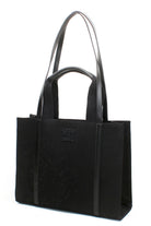 Embroidered Black Canvas Tote - 2