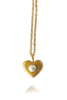 Linya Jewellery-Aura Minimal İncili Kalp Kolye-Kolye-1-milagron.live