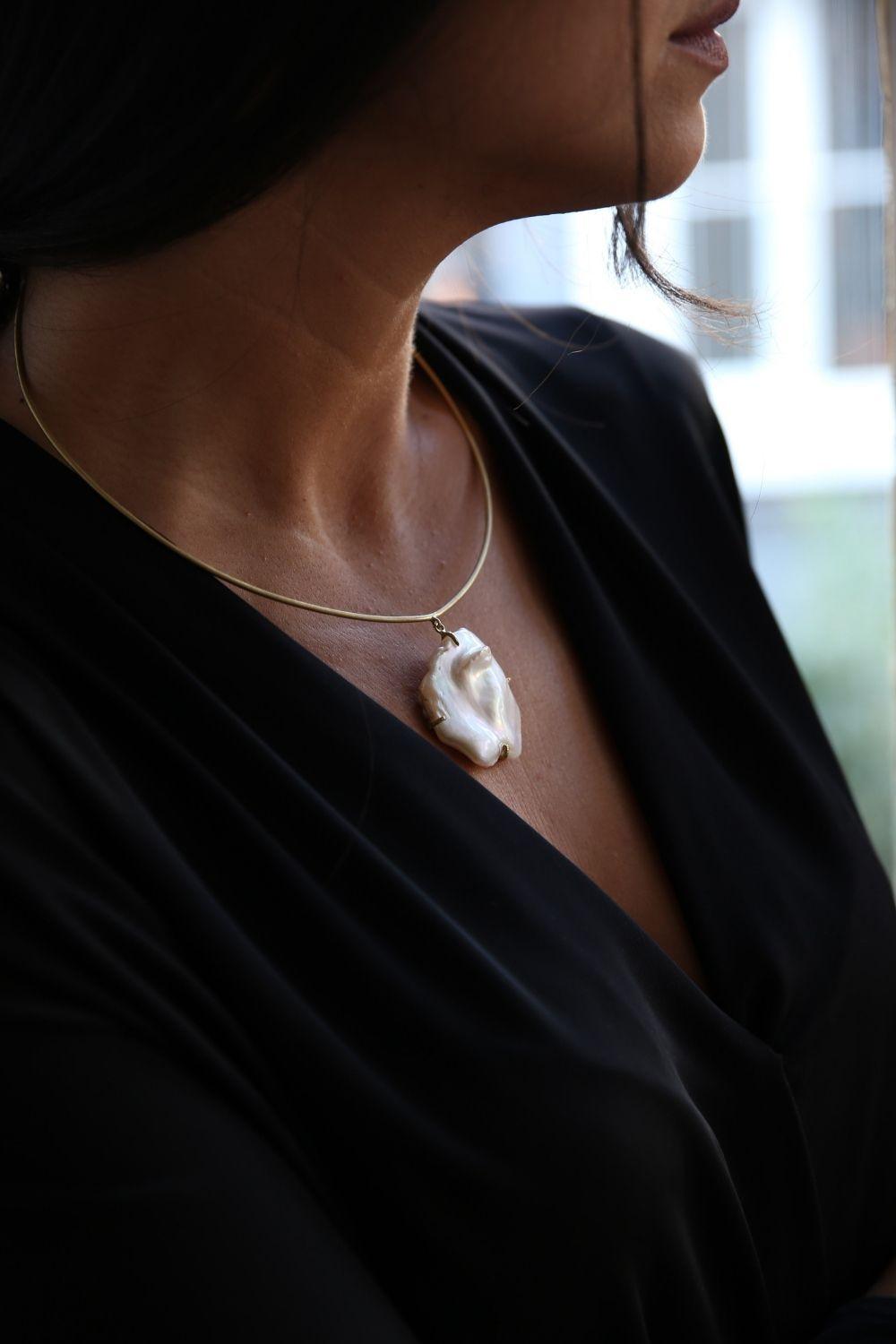 Linya Jewellery-Barok İnci Kolye-Kolye-3-milagron.live