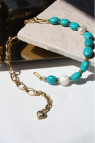 Linya Jewellery-Comiso Turkuaz Zincir Kolye-Kolye-2-milagron.live