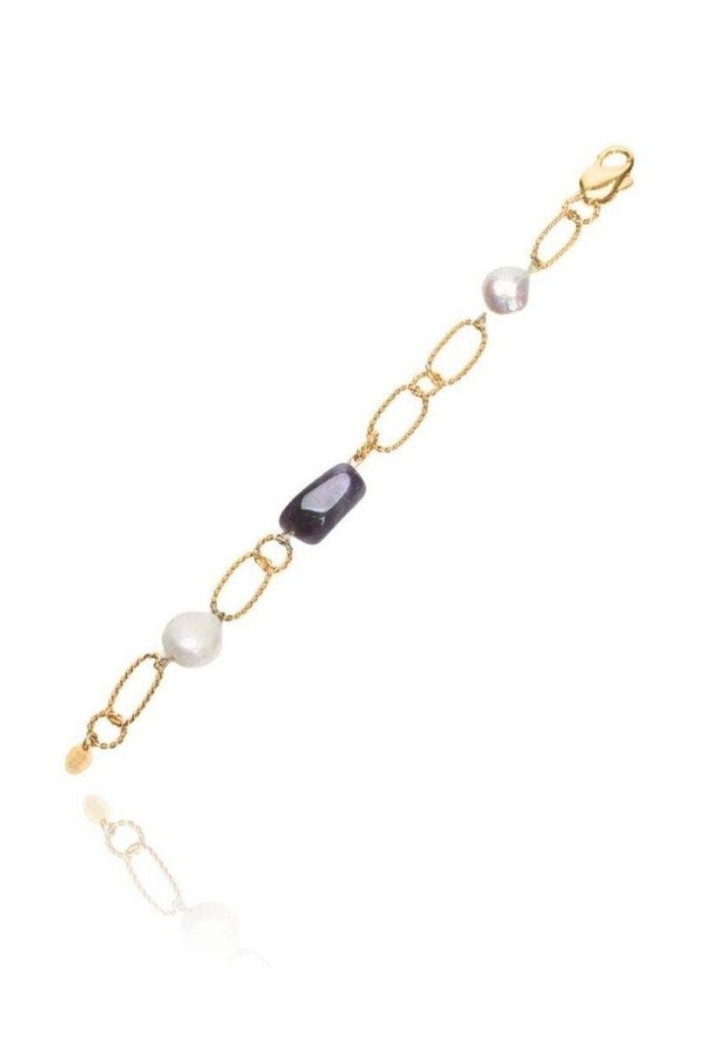 Linya Jewellery-Elly Mor Taş Bileklik-Yüzük-2-milagron.live