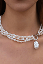 Linya Jewellery-Lara Çoklu Kum İnci Kolye-Kolye-3-milagron.live