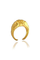 Linya Jewellery-Pary Amorf Mat Gold Oval Yüzük-Yüzük-1-milagron.live