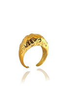Linya Jewellery-Pary Amorf Parlak Gold Oval Yüzük-Yüzük-1-milagron.live