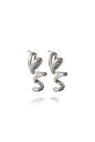 Linya Jewellery-Seta Spiral Gümüş Halka Küpe-Küpe-1-milagron.live