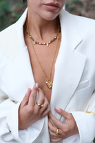 Linya Jewellery-Tesa Kalp Kolye Gold-Kolye-2-milagron.live