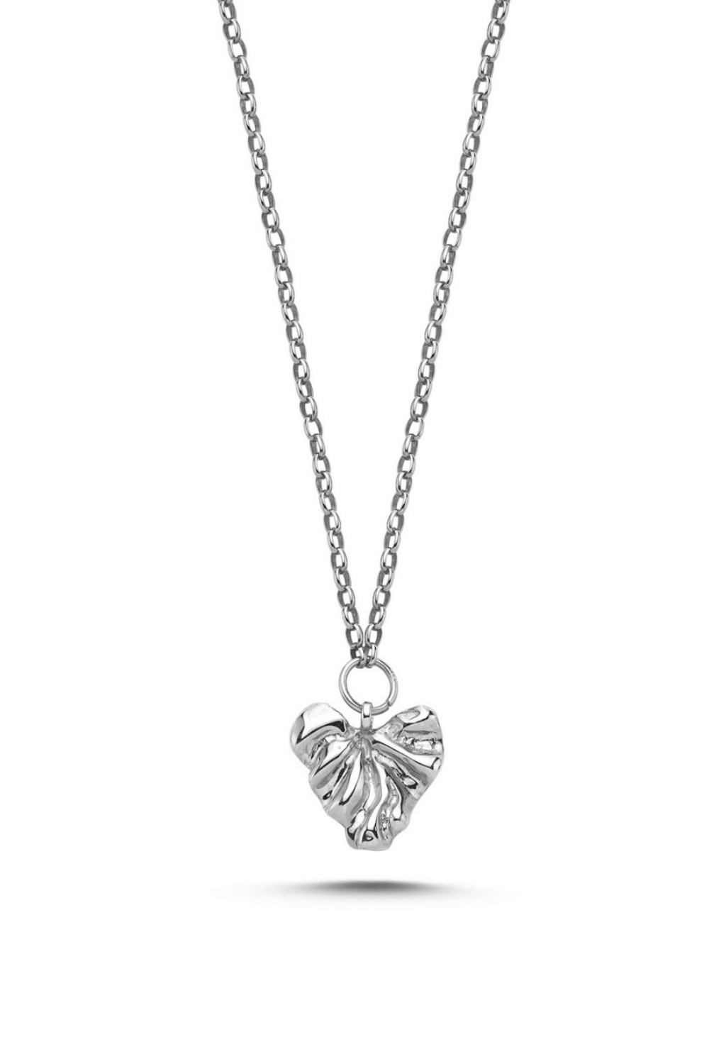Linya Jewellery-Tesa Kalp Kolye Gümüş-Kolye-1-milagron.live