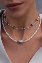 Linya Jewellery-Tohora Siyah İnci Choker-Kolye-5-milagron.live