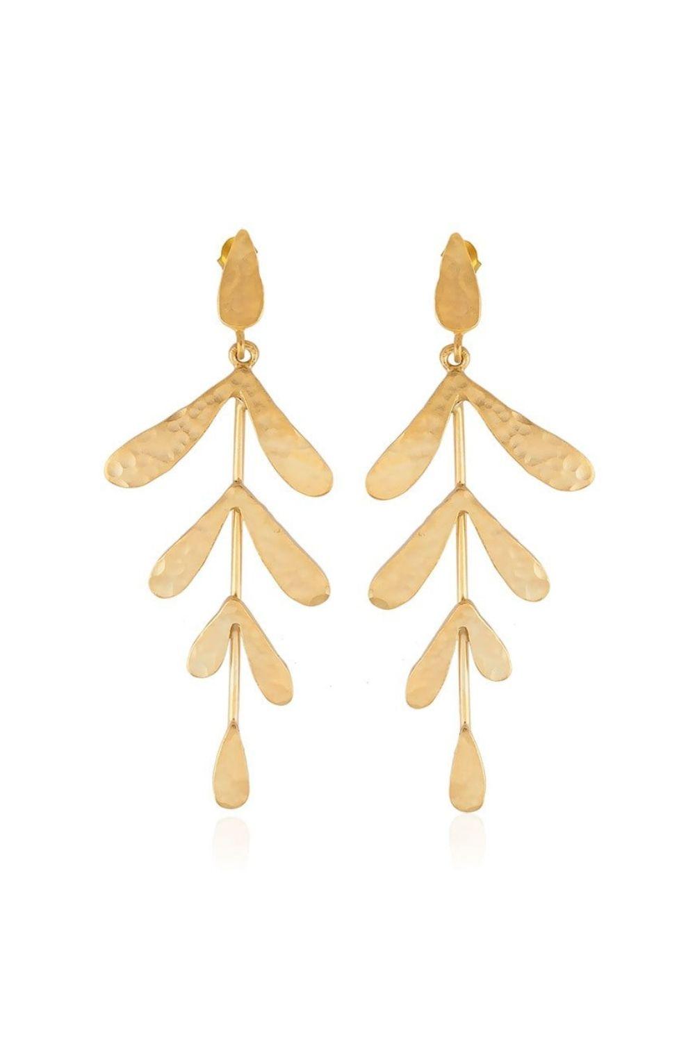 Linya Jewellery-Yaprak Küpe-Küpe-1-milagron.live