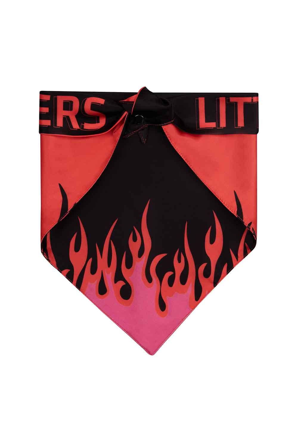 Little Monsters-LM Black Fire Bandana-Köpek-4-milagron.live