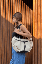 Loventa-Large Tote Bag Bej & Siyah Niesha Allure-Omuz Çantası-2-milagron.live