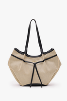 Loventa-Large Tote Bag Bej & Siyah Niesha Allure-Omuz Çantası-5-milagron.live