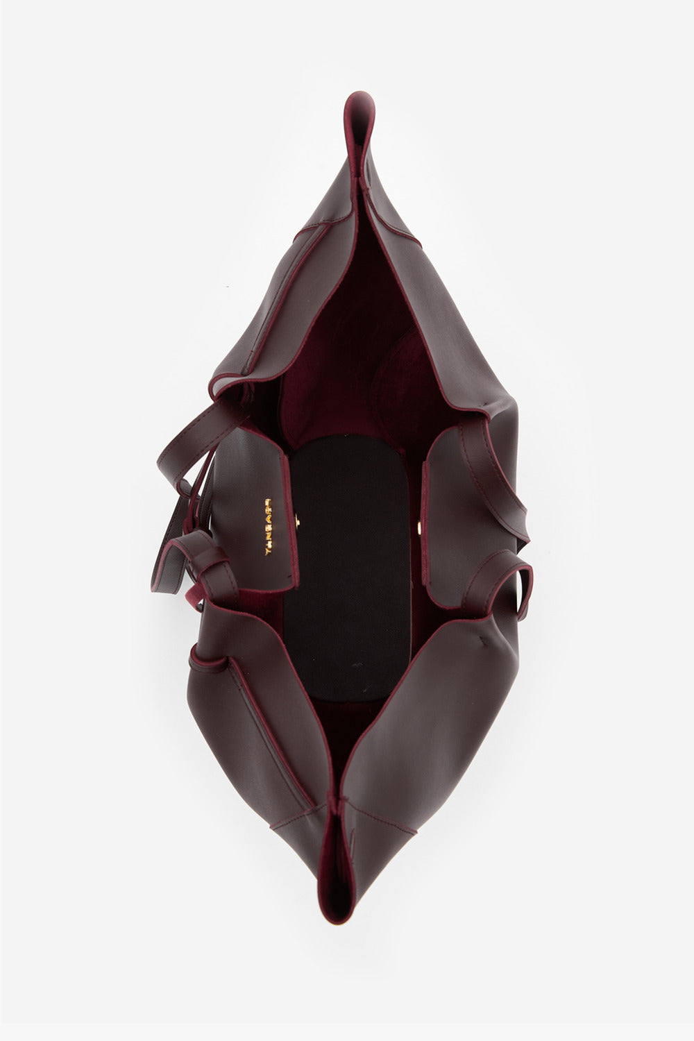 Loventa-Large Tote Bag Bordo Niesha-Omuz Çantası-6-milagron.live