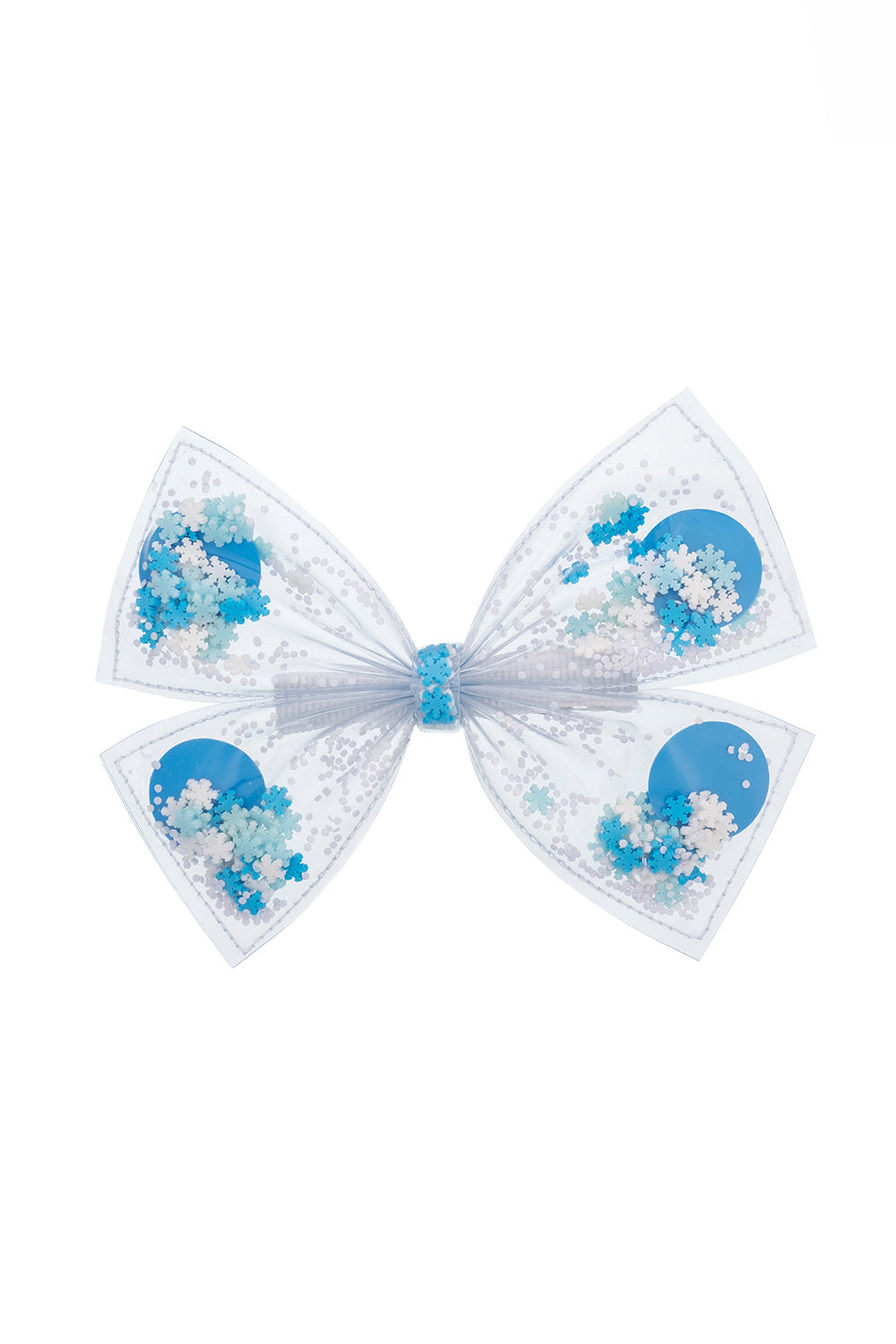 Frozen Fiyonk Formlu Şeffaf Kız Çocuk Saç Tokası - 1