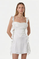 Karina Beyaz Elbise - 4
