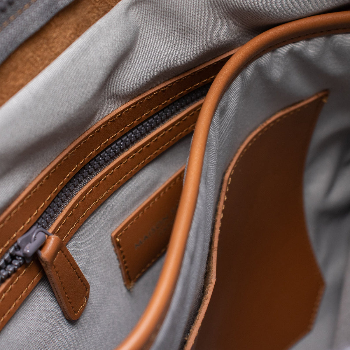 Maison Sacrée-Ferrat Beige 13'' Backpack-Sırt Çantası-6-milagron.live