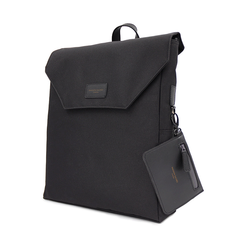 Maison Sacrée-Ferrat Black 13'' Backpack-Sırt Çantası-2-milagron.live