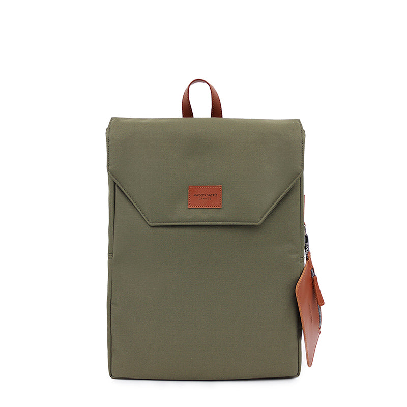 Maison Sacrée-Ferrat Khaki 13'' Backpack-Sırt Çantası-1-milagron.live