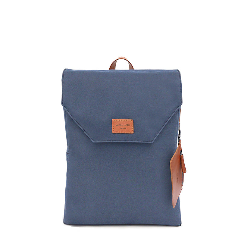 Maison Sacrée-Ferrat Navy Blue 13'' Backpack-Sırt Çantası-1-milagron.live