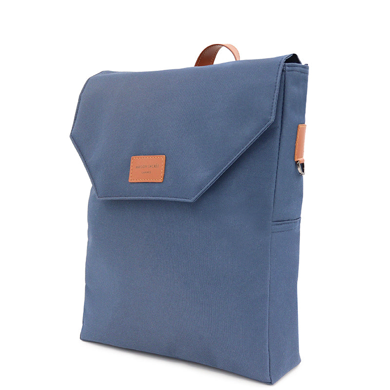 Maison Sacrée-Ferrat Navy Blue 17'' Backpack-Sırt Çantası-2-milagron.live