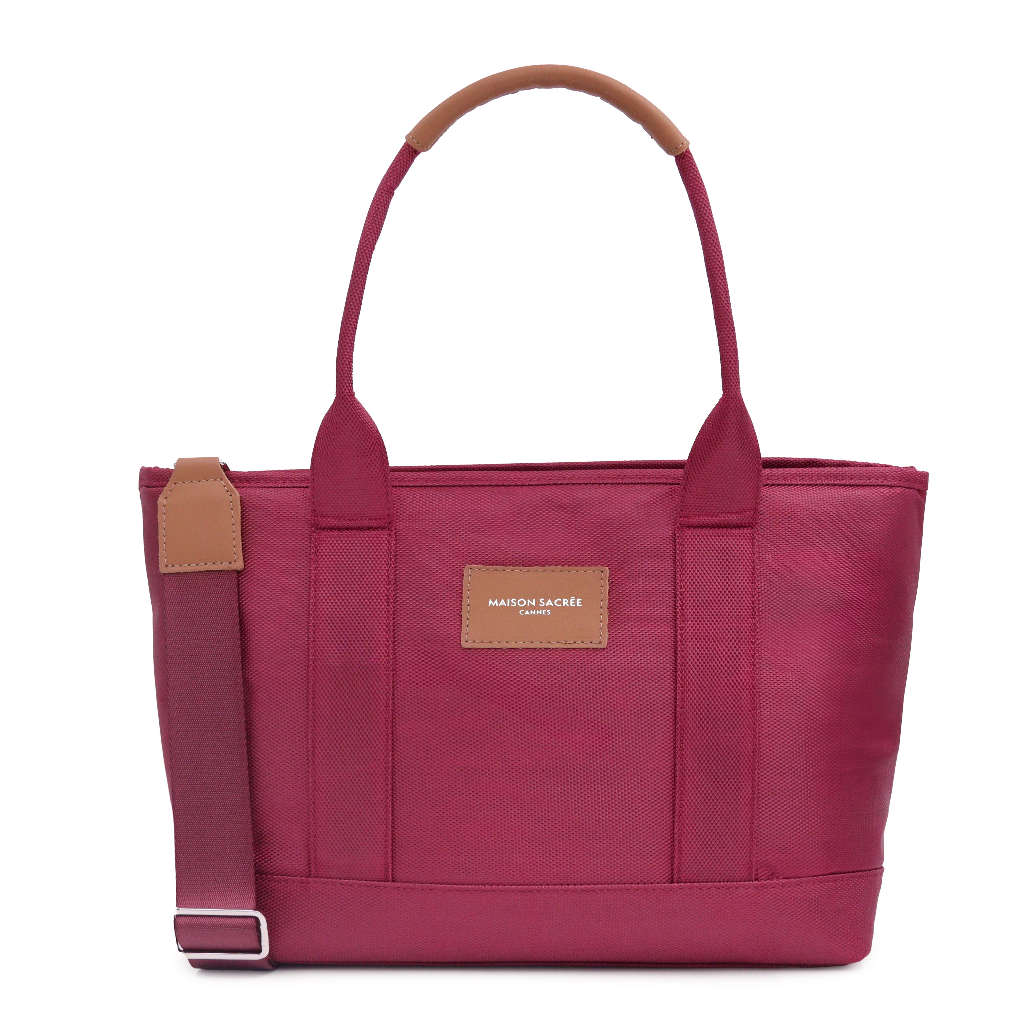 Maison Sacrée-Miramar Winter Burgundy Large Shoulder Bag-Miramar-1-milagron.live