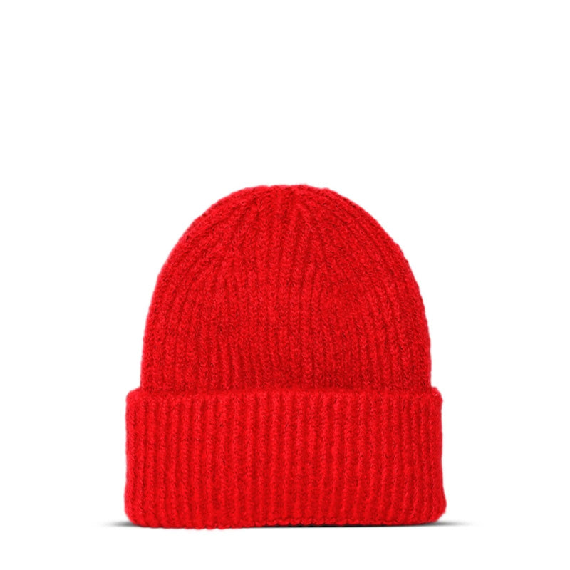 Maison Sacrée-Ms Red Knitted Beanie-Bere-2-milagron.live