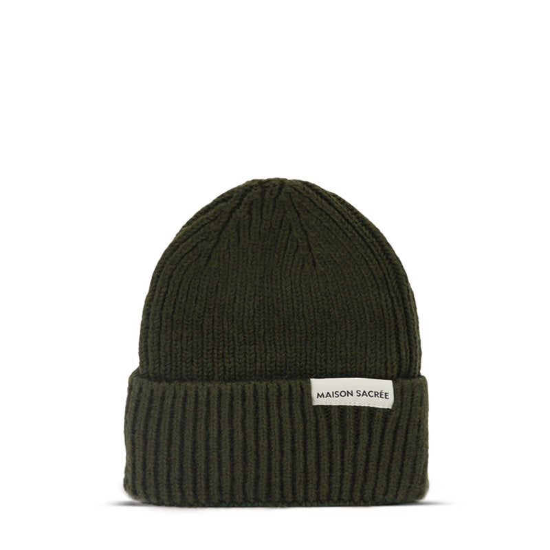Maison Sacrée-Pink Khaki Navy Blue Beanie Three Pack-Bere-3-milagron.live