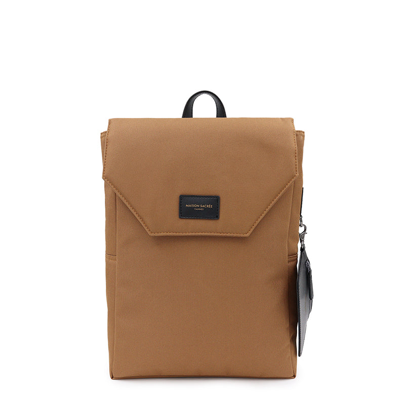 Maison Sacrée-SORUNLU - Ferrat Golden Brown 13'' Backpack-Sırt Çantası-1-milagron.live
