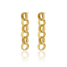 Maison Soula-Gaia Chain Drop Earrings Large Chains-Earrings-3-milagron.live